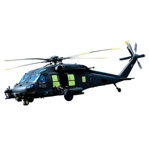 Combat Black Hawk Helicopter PNG Ogo