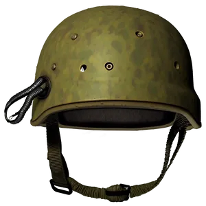 Combat Helmet With Protective Gear PNG Xrg24 PNG