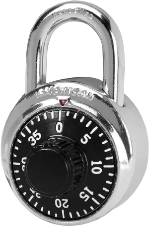 Combination Padlock Security Device PNG image