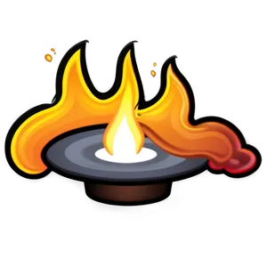 Combustion Fire Emoji Image PNG 05042024