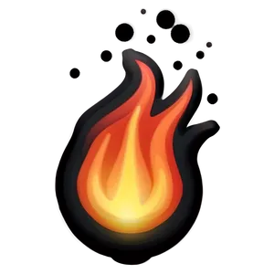 Combustion Fire Emoji Image Png 05042024 PNG image