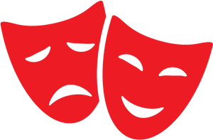 Comedy_ Tragedy_ Masks_ Vector PNG