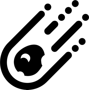 Comet Icon Graphic PNG