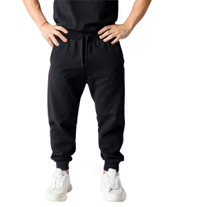 Comfortable Black Sweatpants Png Qdm PNG image