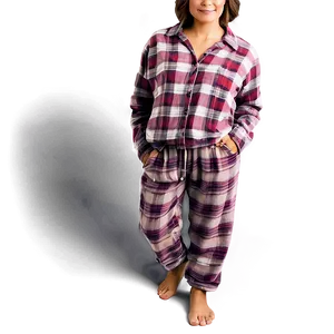 Comfortable Flannel Loungewear PNG 43