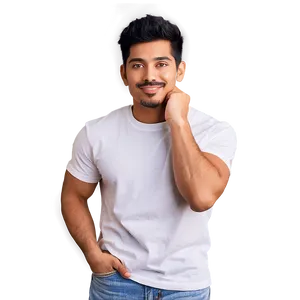 Comfortable White Tee Png 46 PNG image