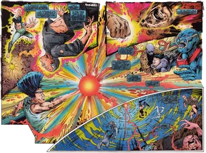 Comic Book Battle Explosion