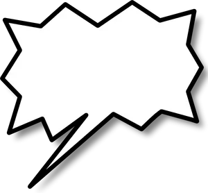 Comic Book Style Speech Bubble PNG image