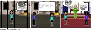 Comic Strip Dialogueon Justiceand Punishment PNG image