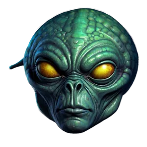 Comic Style Alien PNG 05032024