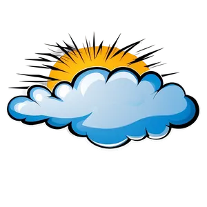 Comic Style Cloud Vector PNG 39 PNG