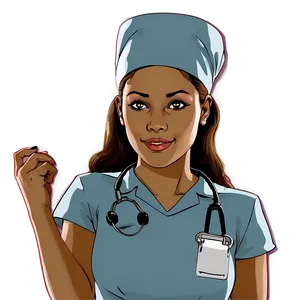 Comic Style Future Nurse PNG 84
