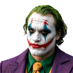 Comic Style Joker Makeup PNG Nmu9 PNG