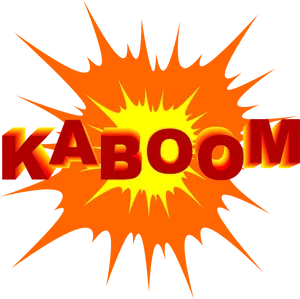 Comic Style Kaboom Explosion PNG image