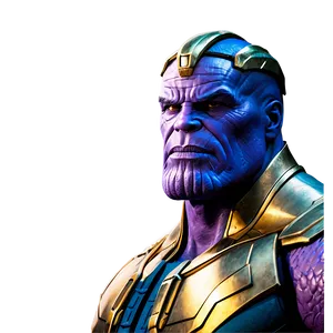 Comic Style Thanos Png 05212024 PNG image