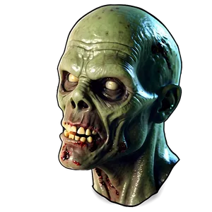 Comic Style Zombie Head Png 05032024 PNG image