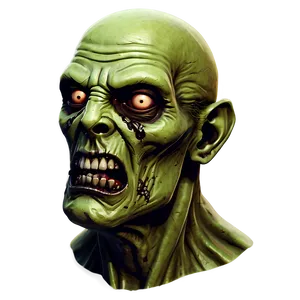 Comic Style Zombie Head Png Jaw34 PNG image