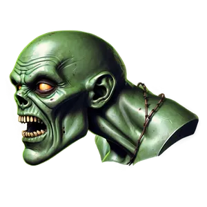 Comic Style Zombie Head Png Yyi49 PNG image