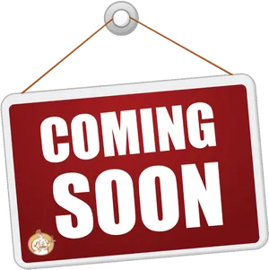 Coming Soon Sign Announcement PNG image