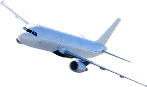 Commercial Airplane In Flight PNG image