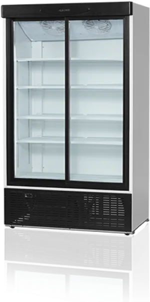Commercial Glass Door Refrigerator PNG