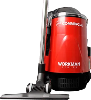 Commercial Grade Red Vacuum Cleaner PNG image