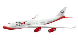 Commercial Jet Solid Air Livery PNG image