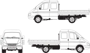 Commercial Vehicle Outlines PNG image