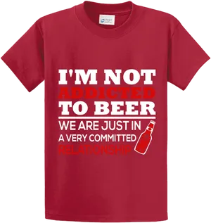 Committed Relationship Beer Tshirt PNG