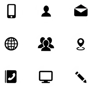 Communicationand Navigation Icons Set