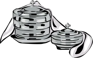 Communion Breadand Wine Illustration PNG