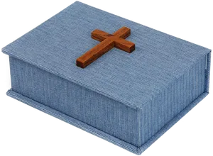 Communion Wafer Boxwith Cross PNG image