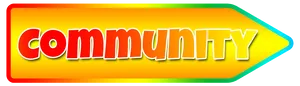 Community Arrow Sign Graphic