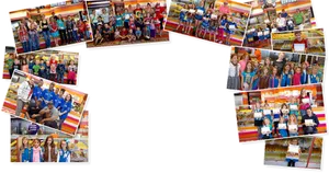 Community Bookstore Events Collage PNG image