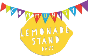 Community Lemonade Stand Days Banner PNG image