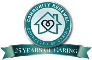 Community Renewal25 Years Anniversary Logo PNG image