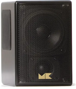 Compact Black Loudspeaker M K Brand PNG image
