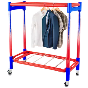 Compact Clothes Rack Png 06272024 PNG image