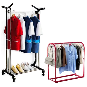 Compact Clothes Rack Png 06272024 PNG image