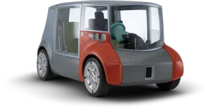 Compact Electric Car Concept PNG image