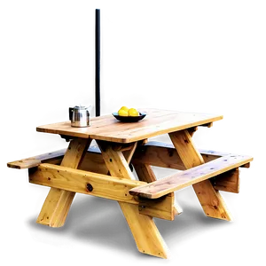 Compact Picnic Table PNG Iov44