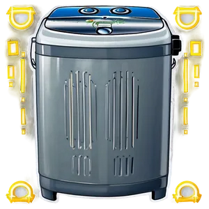 Compact Portable Washer Illustration Png 28 PNG image