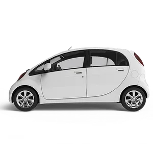 Compact_ White_ Car_ Black_ Background