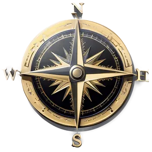 Compass Engraving Style PNG 97