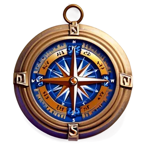 Compass Engraving Style PNG Yff PNG