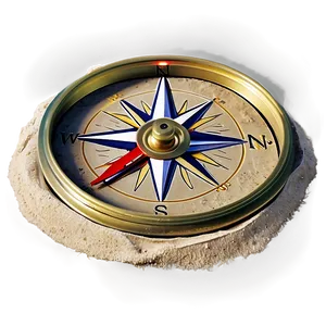 Compass In The Sand Png Ivt PNG image