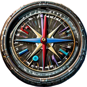 Compass Needle Detail PNG Fek37