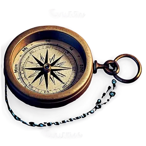 Compass On Vintage Paper Png 41 PNG image