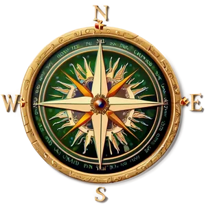 Compass Rose For Adventurers Png 05252024 PNG image