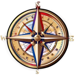 Compass Rose Illustration Png 05252024 PNG image